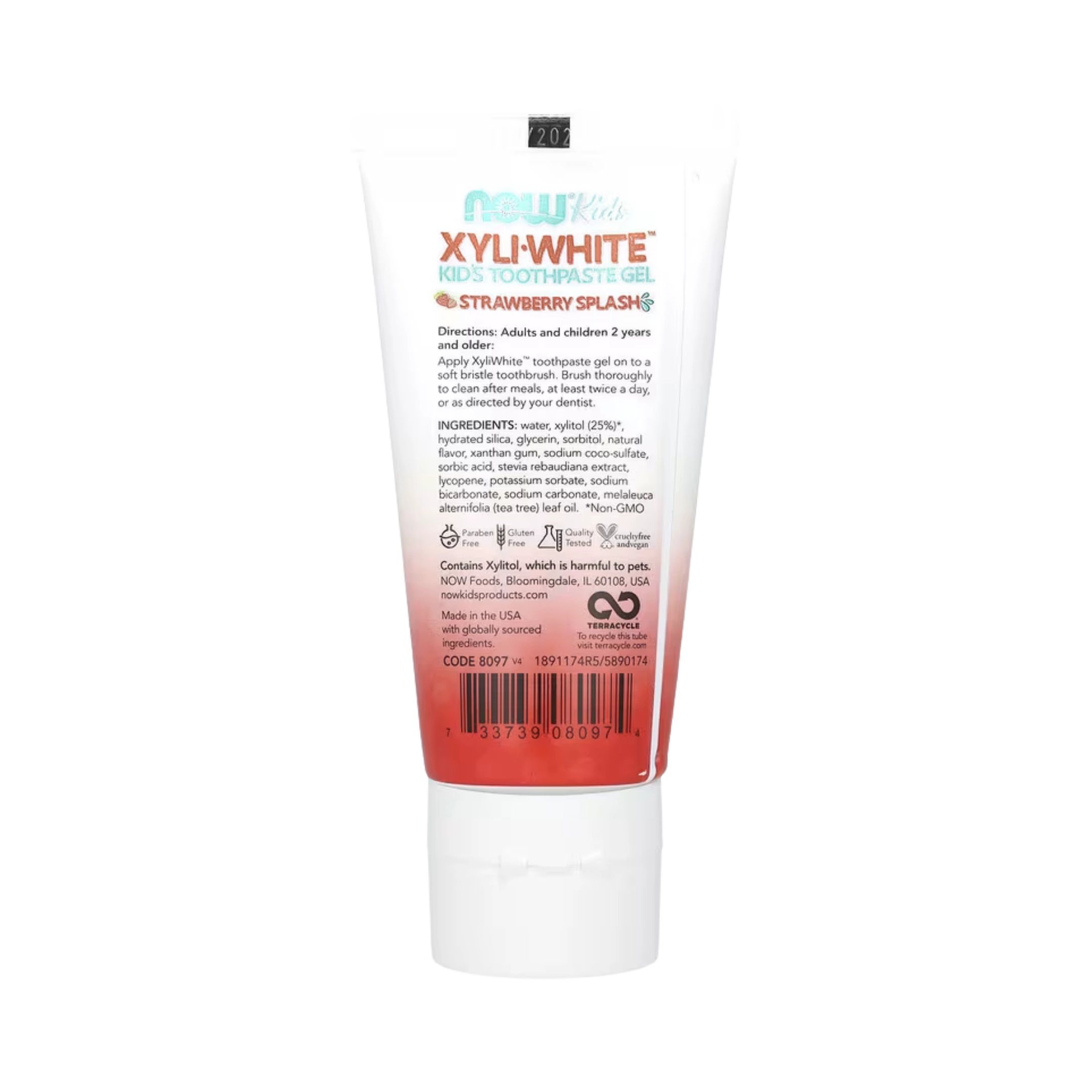 NOW Foods, XyliWhite, Kid's Toothpaste Gel, Strawberry Splash, 3 oz, 85 g