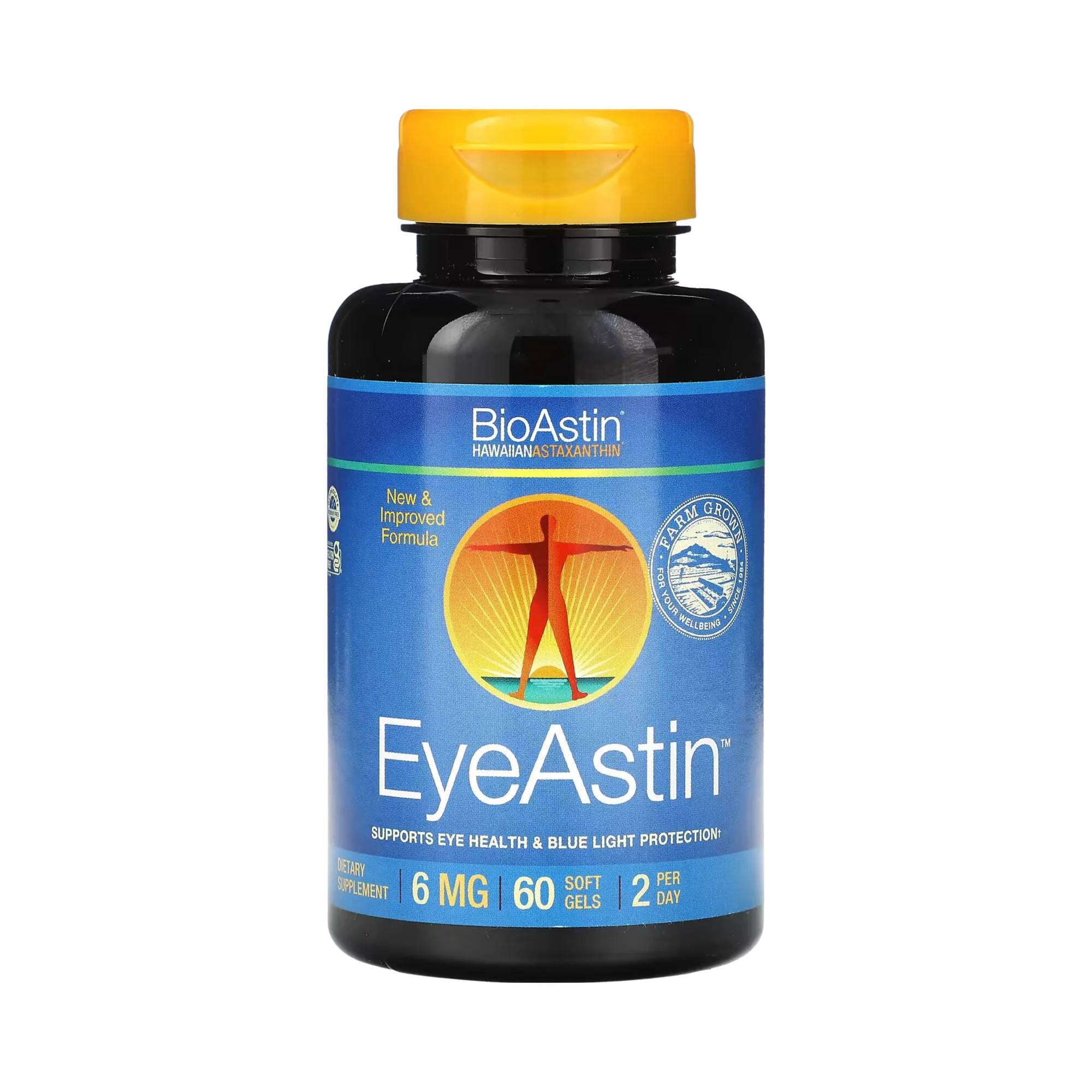 Nutrex Hawaii, BioAstin, EyeAstin, Hawaiian Astaxanthin, 6 Mg, 60 Softgels