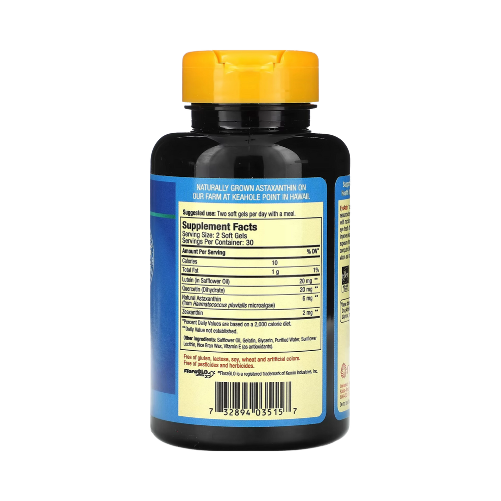 Nutrex Hawaii, BioAstin, EyeAstin, Hawaiian Astaxanthin, 6 Mg, 60 Softgels