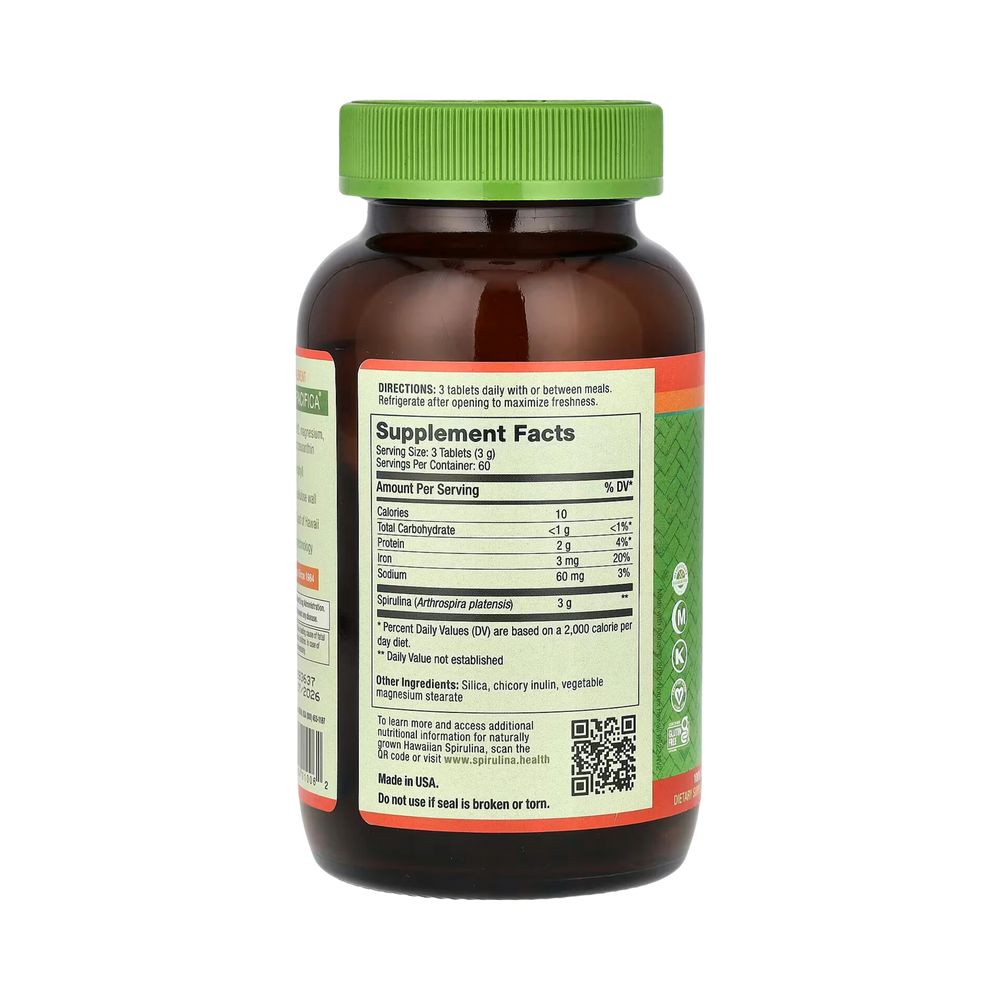 Nutrex Hawaii, Pure Hawaiian Spirulina, 3g, 180 Tablets