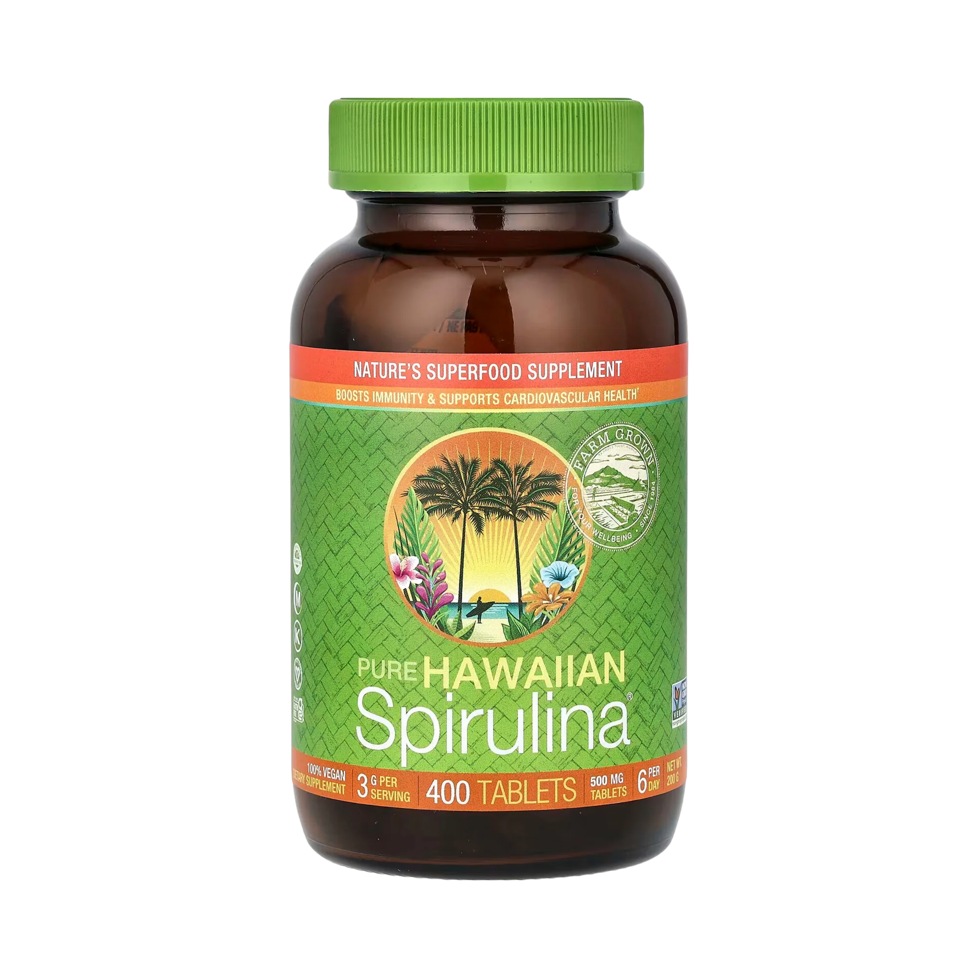 Nutrex Hawaii, Pure Hawaiian Spirulina, 3g, 400 Tablets