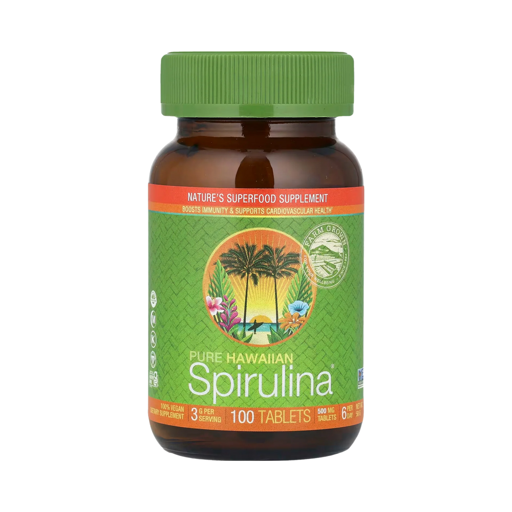 Nutrex Hawaii, Pure Hawaiian Spirulina, 500 Mg, 100 Tablets