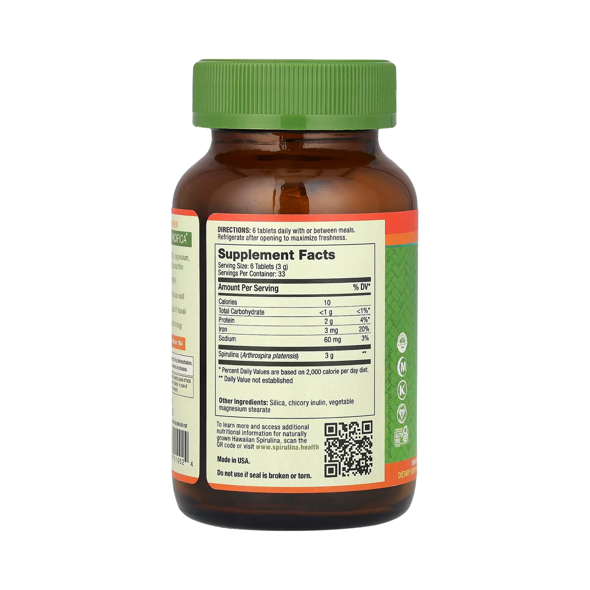 Nutrex Hawaii, Pure Hawaiian Spirulina, 500 Mg, 200 Tablets