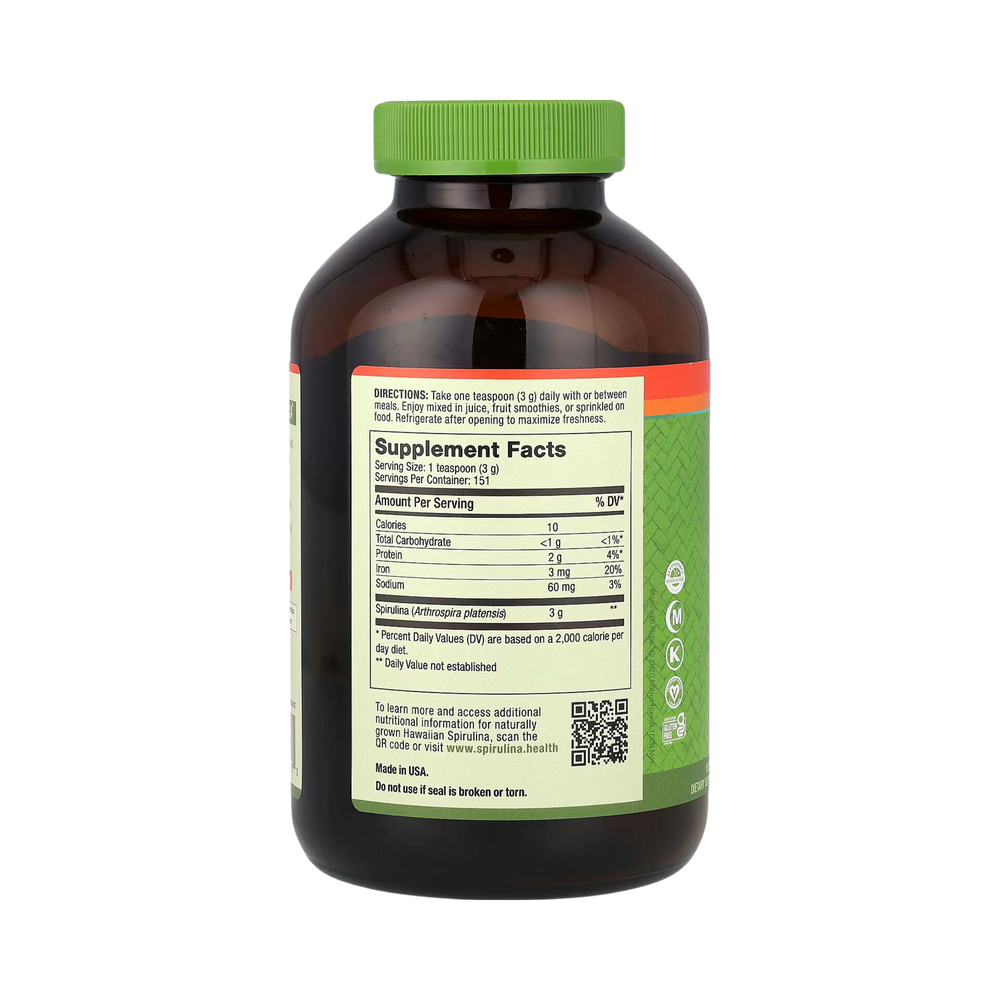 Nutrex Hawaii, Pure Hawaiian Spirulina, Powder, 16 Oz