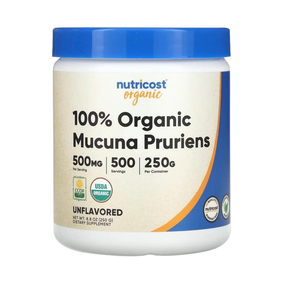Nutricost, 100% Organic Mucuna Pruriens, Unflavored, 8.8 oz, 250 g