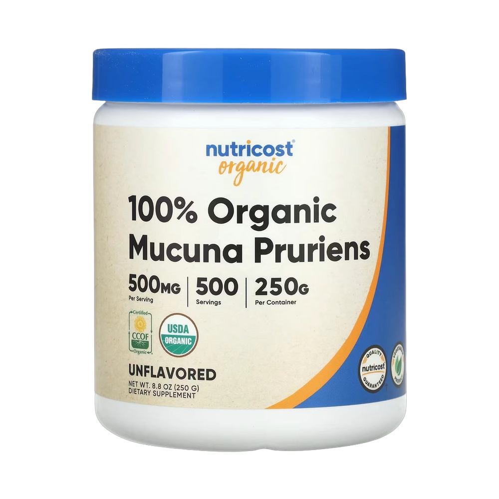 Nutricost, 100% Organic Mucuna Pruriens, Unflavored, 8.8 oz, 250 g