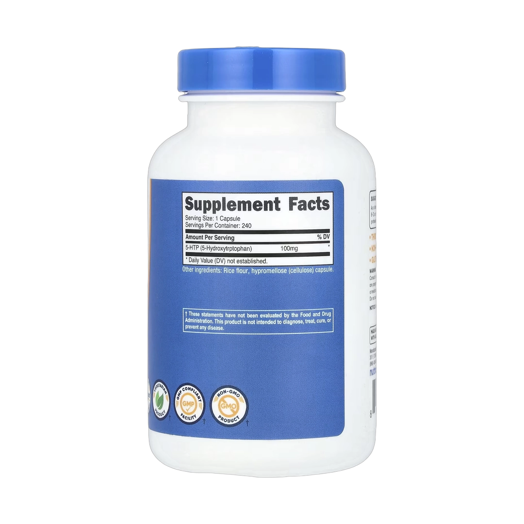 Nutricost, 5-HTP , 100 mg, 240 Capsules