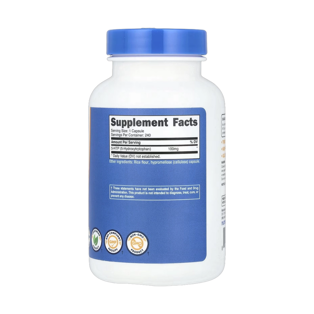 Nutricost, 5-HTP , 100 mg, 240 Capsules