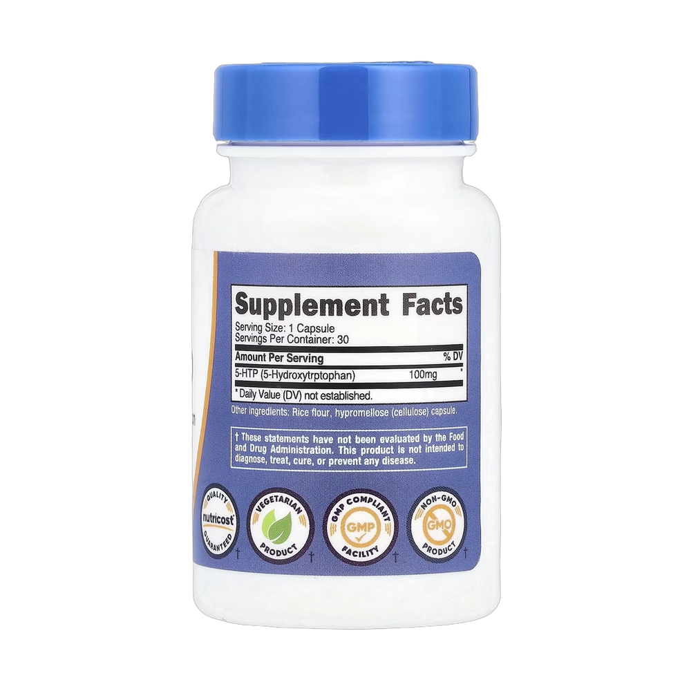 Nutricost, 5-HTP, 100 mg, 30 Capsules