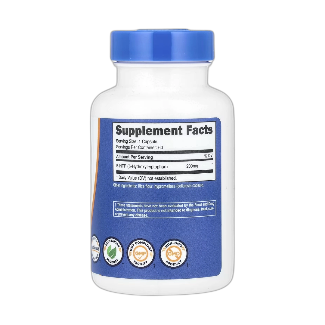 Nutricost, 5-HTP, 200 mg, 60 Capsules