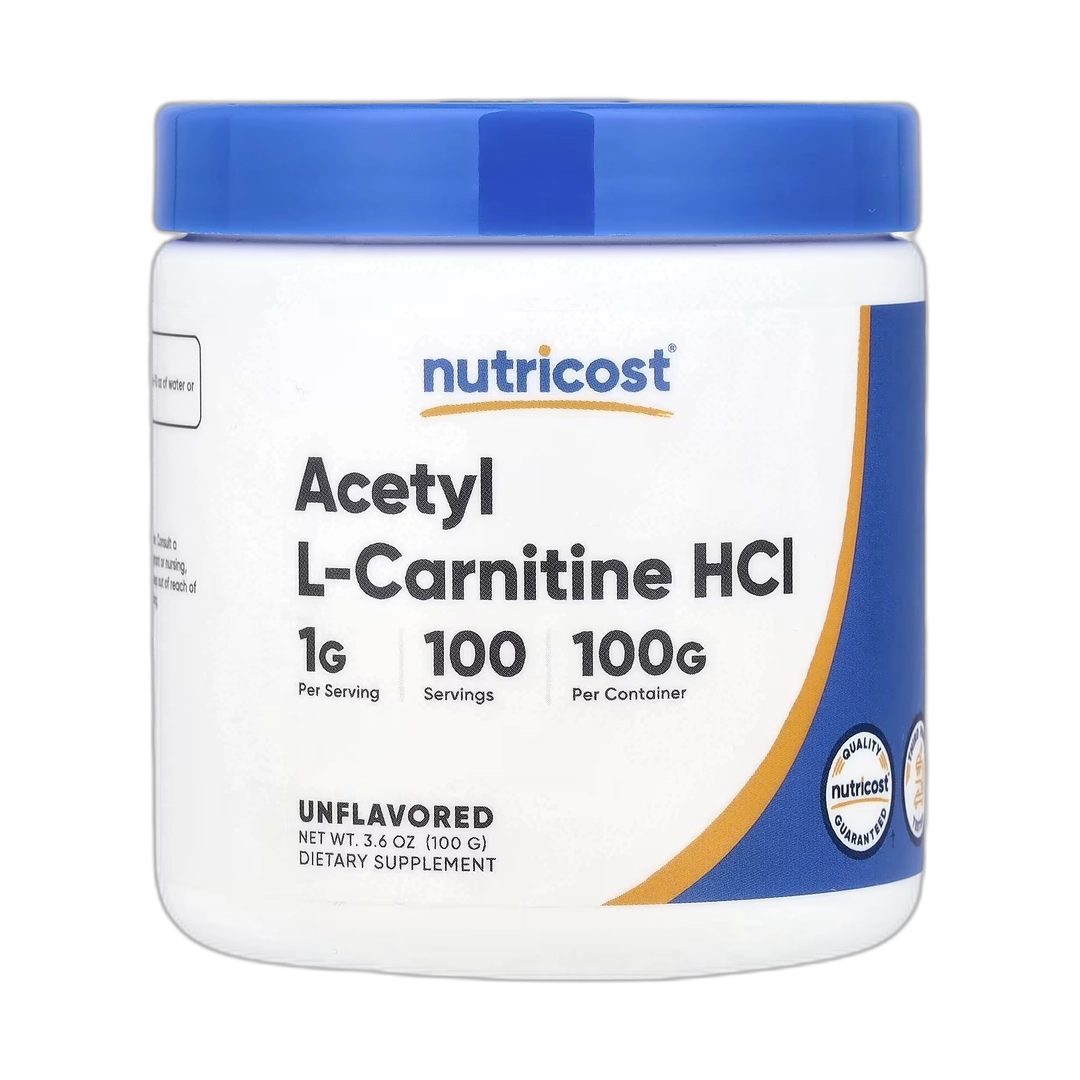 Nutricost, Acetyl L-Carnitine HCl, Unflavored, 3.6 oz, 100 g