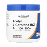 Nutricost, Acetyl L-Carnitine HCl, Unflavored, 3.6 oz, 100 g