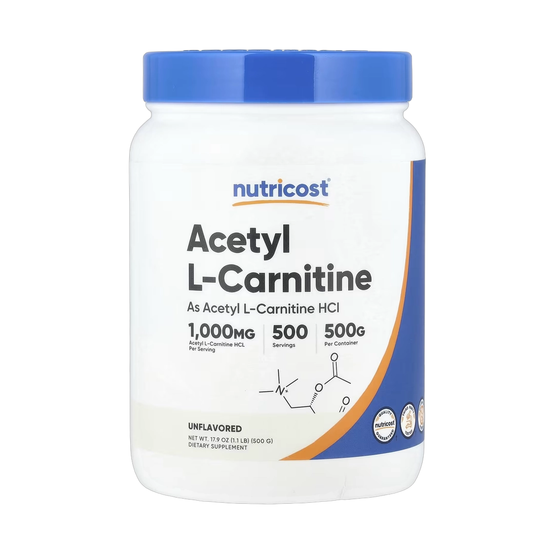Nutricost, Acetyl L-Carnitine, Unflavored , 1.1 lb, 500 g