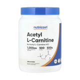 Nutricost, Acetyl L-Carnitine, Unflavored , 1.1 lb, 500 g