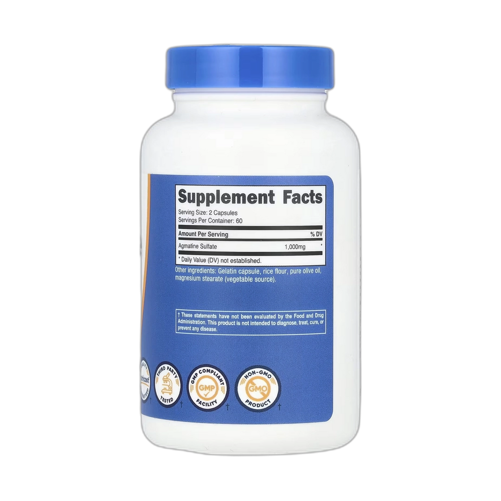 Nutricost, Agmatine Sulfate, 120 Capsules
