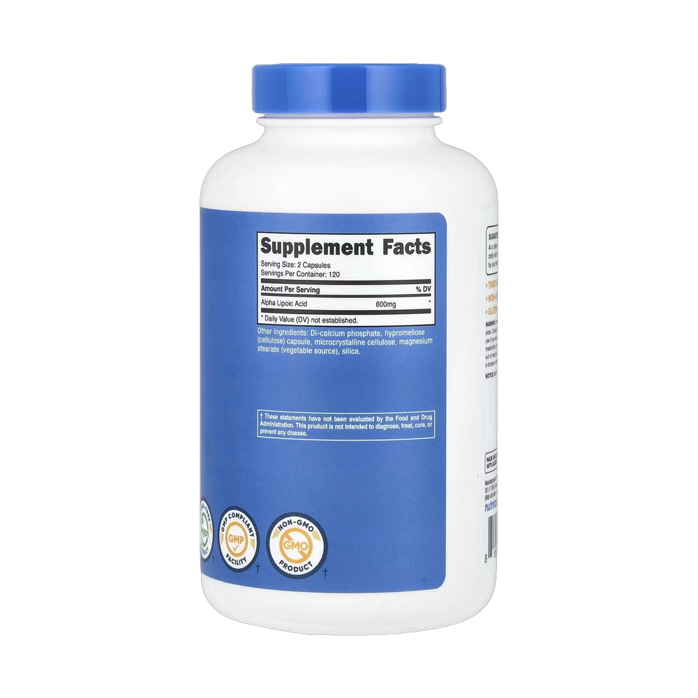 Nutricost, Alpha Lipoic Acid, 240 Capsules