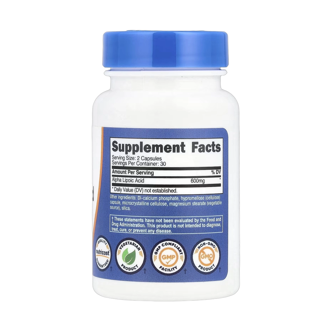 Nutricost, Alpha Lipoic Acid, 60 Capsules