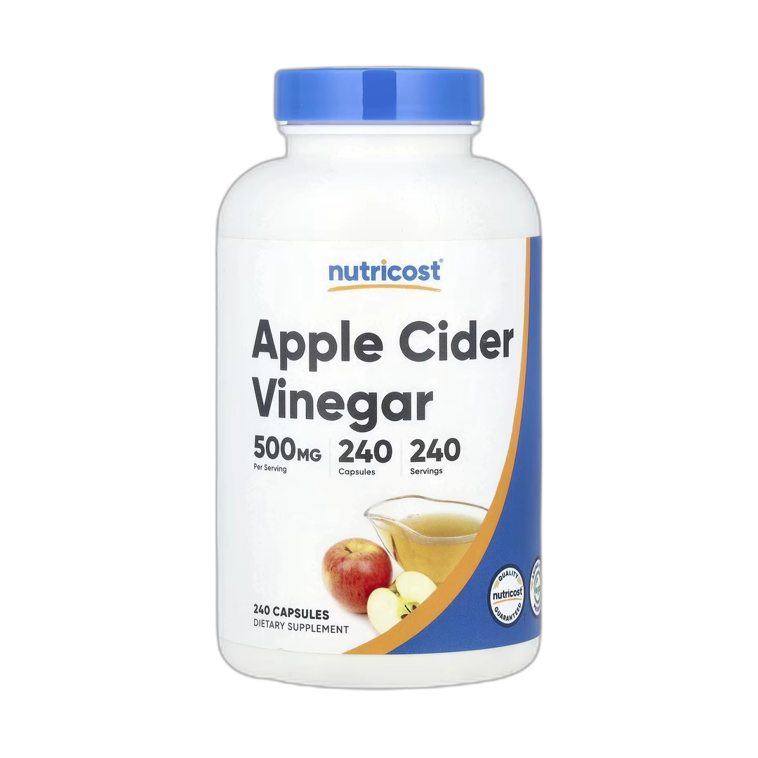 Nutricost, Apple Cider Vinegar, 500 mg, 240 Capsules