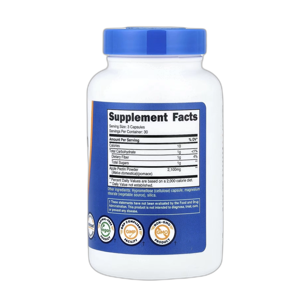 Nutricost, Apple Pectin , 90 Capsules