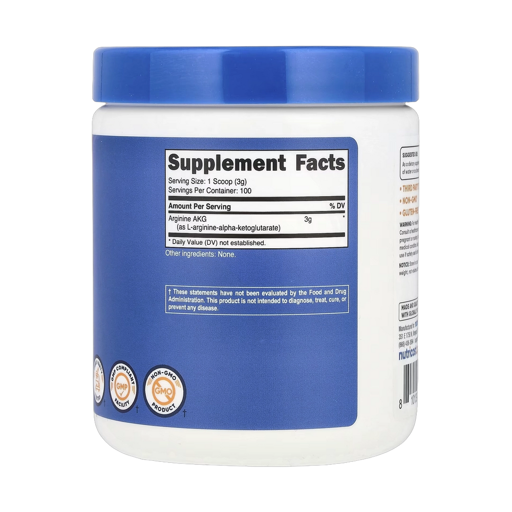 Nutricost, Arginine AKG, Unflavored, 10.7 oz, 300 g