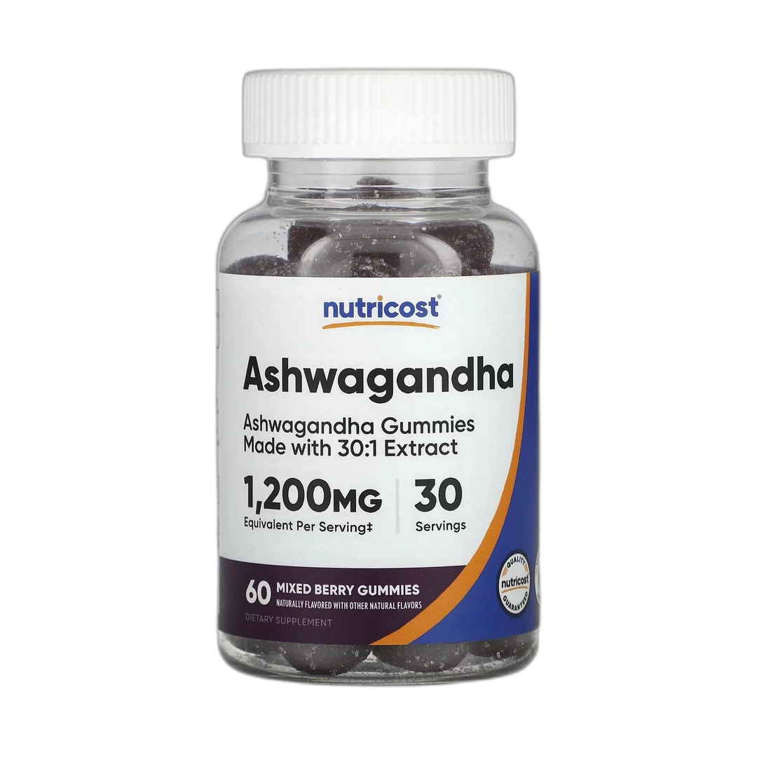 Nutricost, Ashwagandha Gummies, Mixed Berry, 60 Gummies