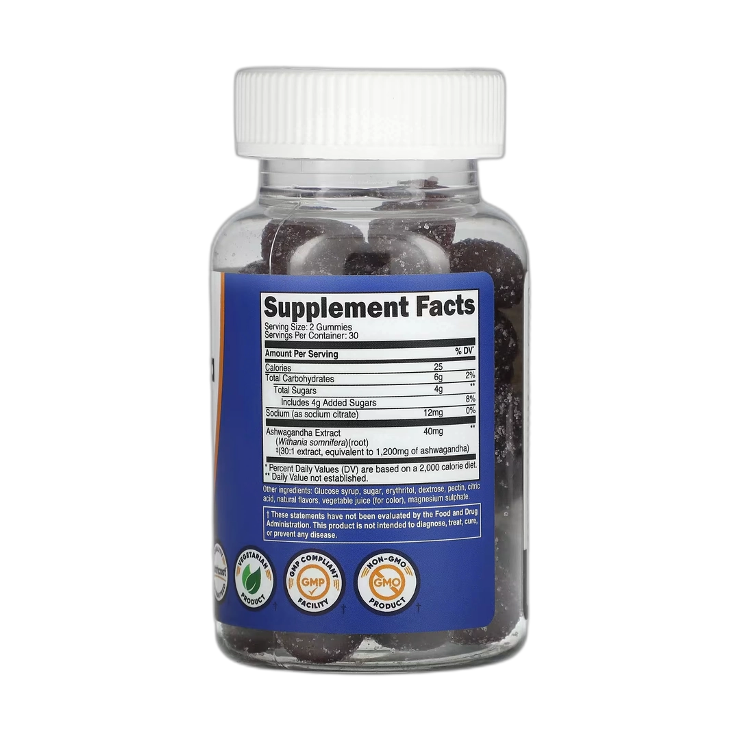 Nutricost, Ashwagandha Gummies, Mixed Berry, 60 Gummies