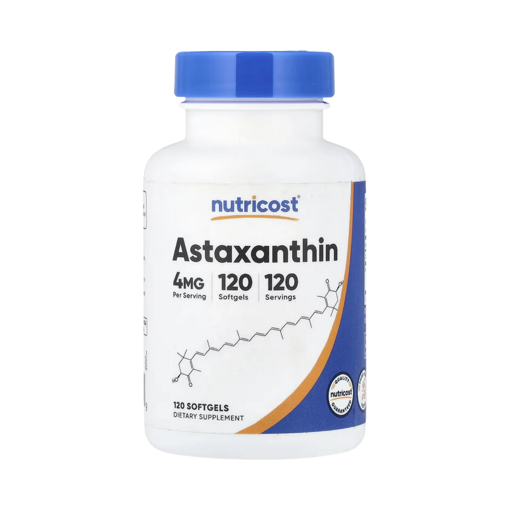 Nutricost, Astaxanthin, 4 mg, 120 Softgels