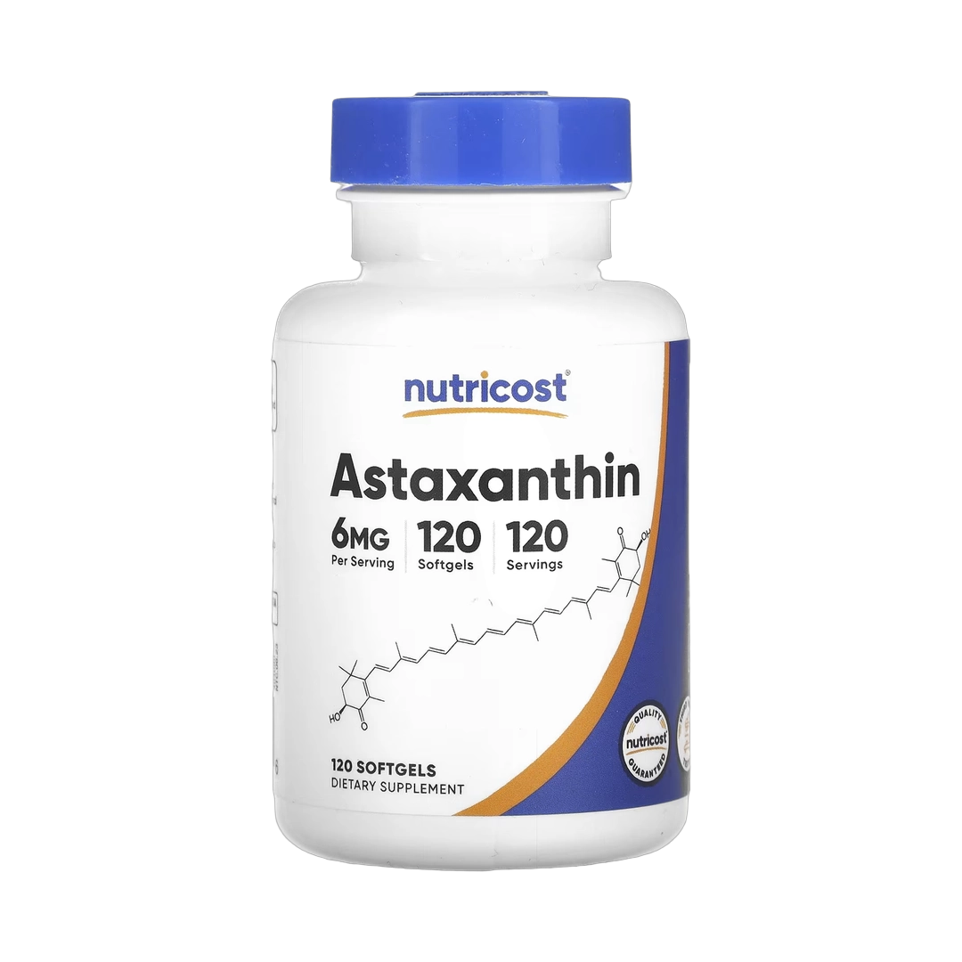 Nutricost, Astaxanthin, 6 mg, 120 Softgels