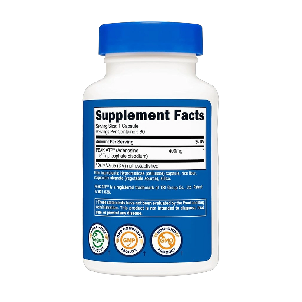 Nutricost, ATP, 400mg, 60 Capsules