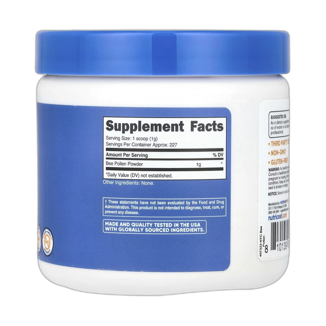 Nutricost, Bee Pollen Powder, Unflavored, 8.1 oz, 227 g