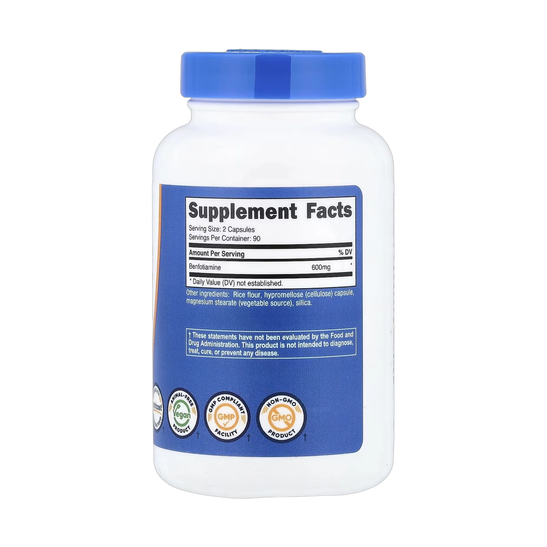 Nutricost, Benfotiamine, 180 Capsules