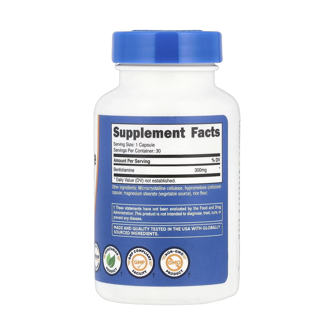 Nutricost, Benfotiamine, 300 mg, 30 Capsules