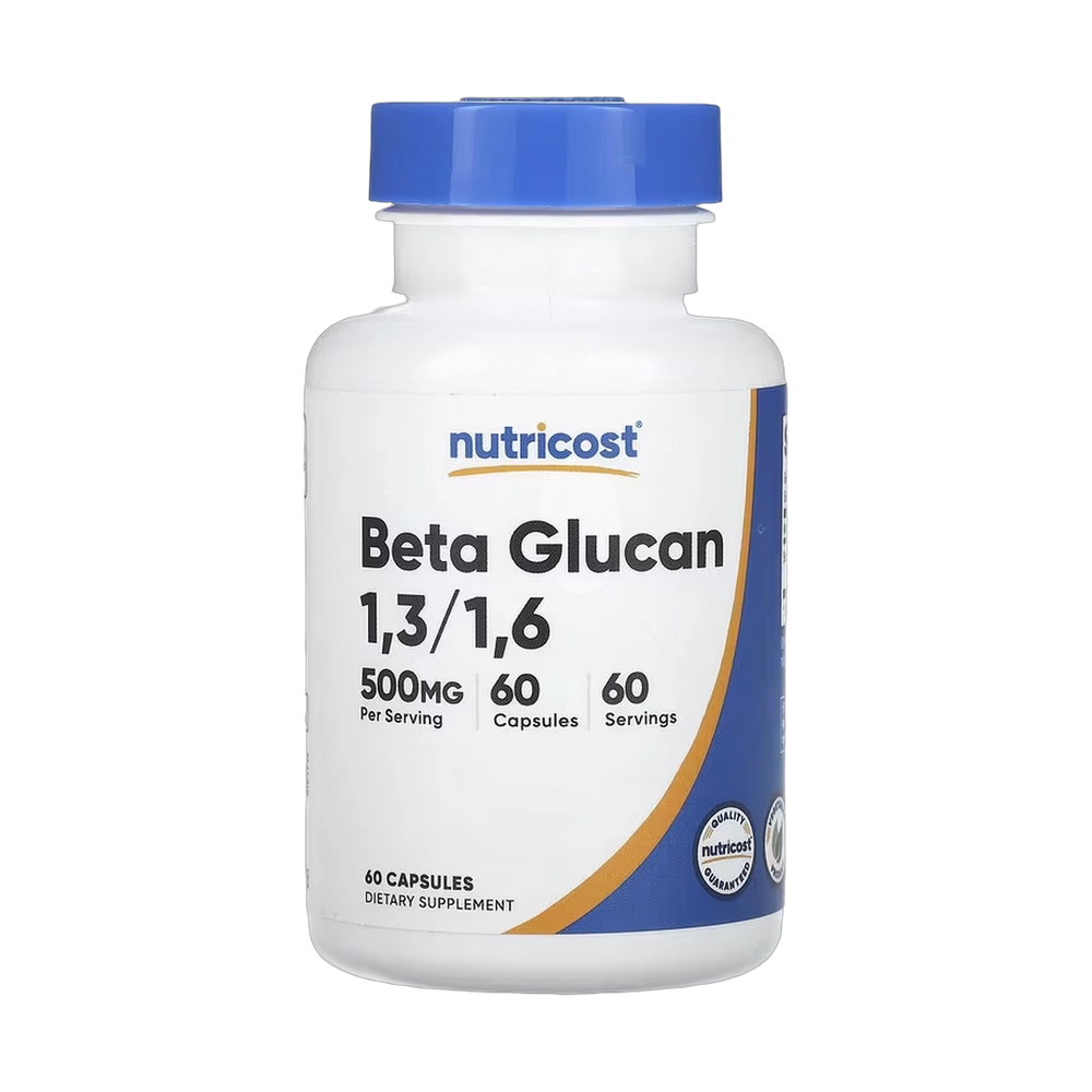 Nutricost, Beta Glucan 1,3/1,6, 500 mg, 60 Capsules
