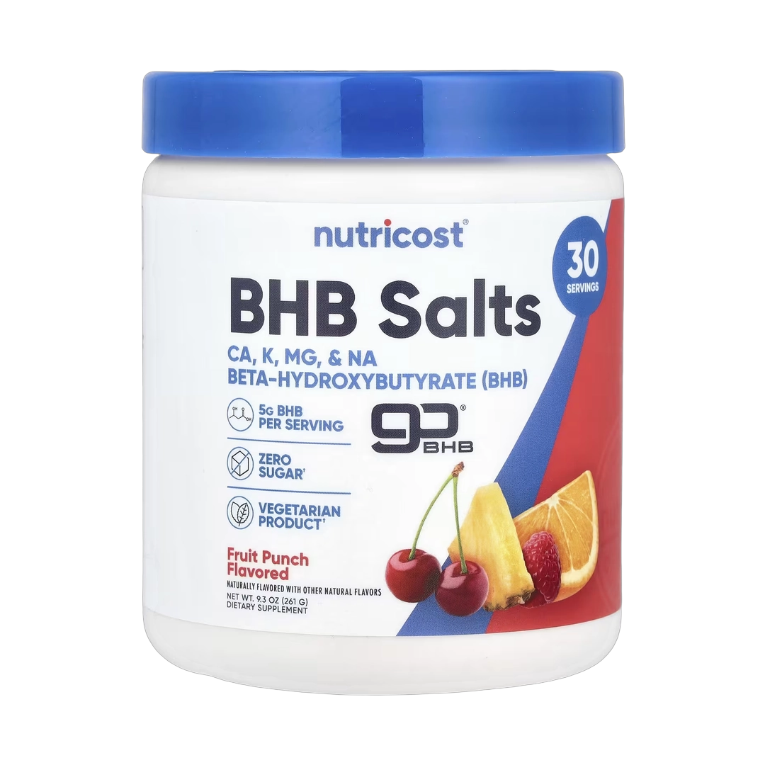 Nutricost, BHB Salts, goBHB®, Fruit Punch, 9.3 oz, 261 g
