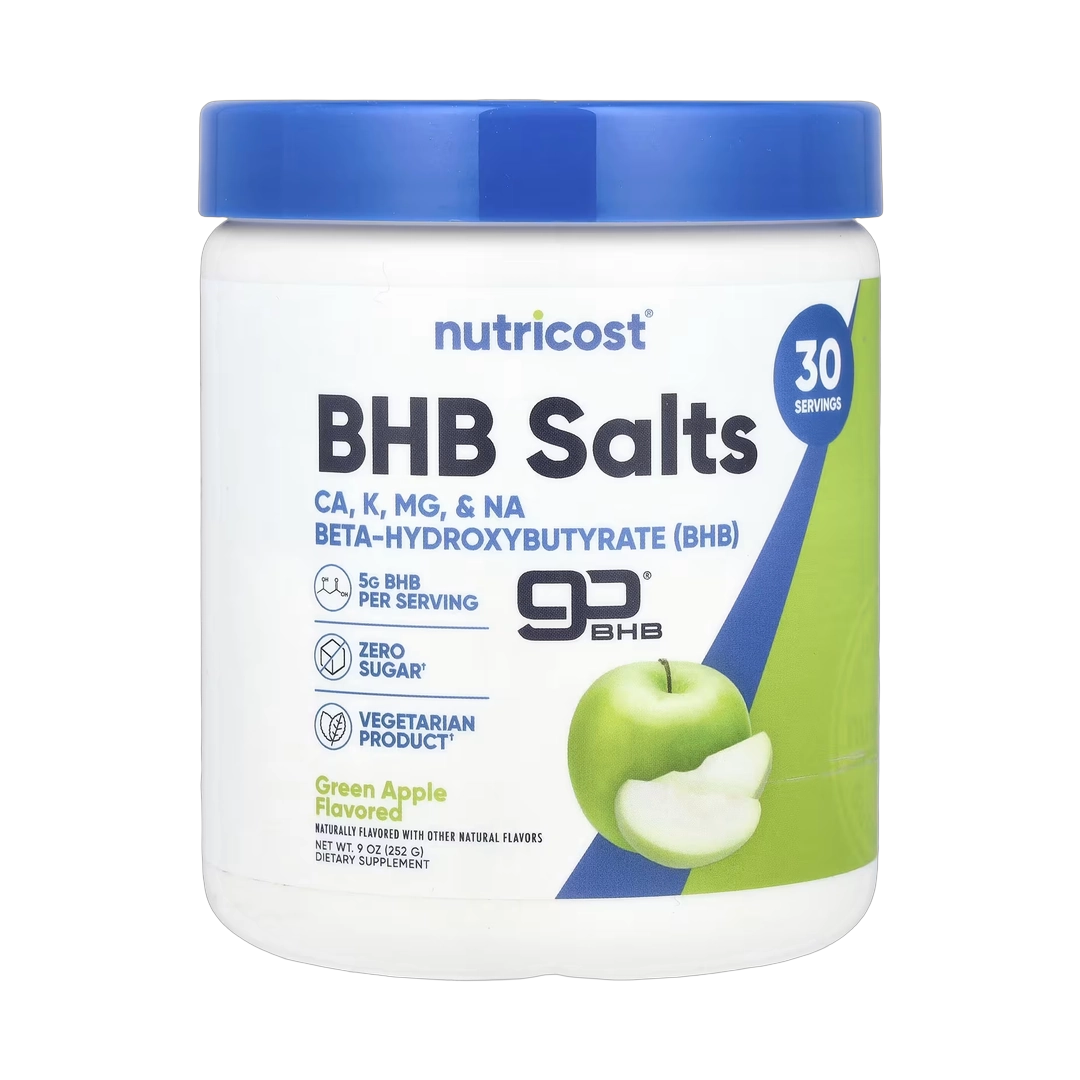 Nutricost, BHB Salts, goBHB®, Green Apple, 9 oz, 252 g