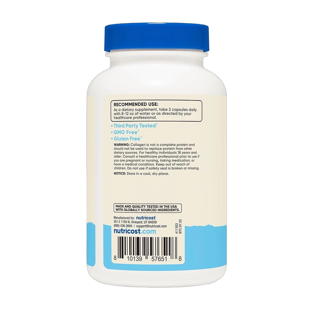Nutricost, BioCell Collagen, 1,000mg, 120 Capsules
