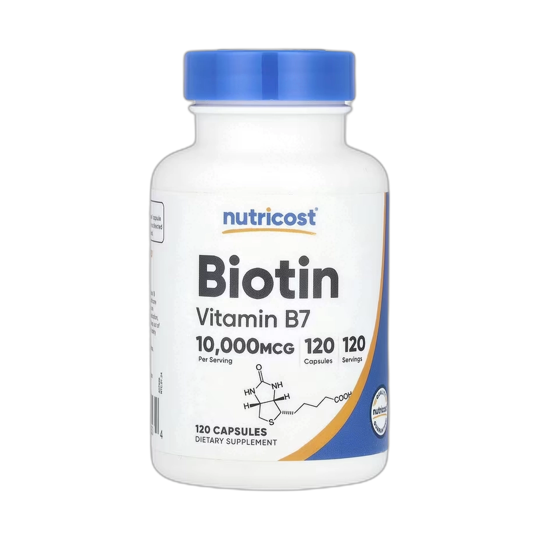 Nutricost, Biotin, 10,000 mcg, 120 Capsules