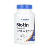 Nutricost, Biotin, 10,000 mcg, 240 Capsules