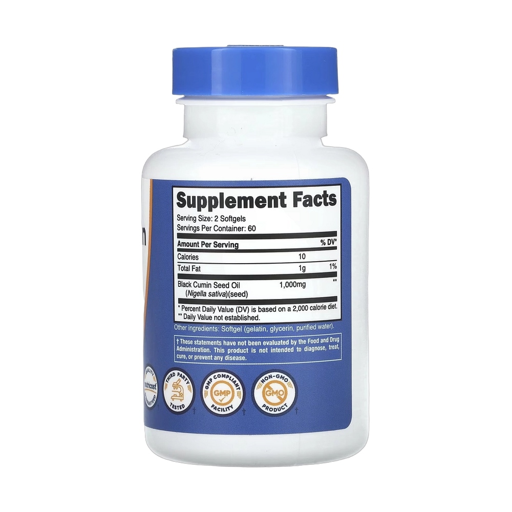 Nutricost, Black Cumin Seed Oil, 120 Softgels