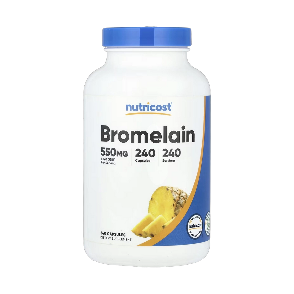 Nutricost, Bromelain, 550 mg, 240 Capsules