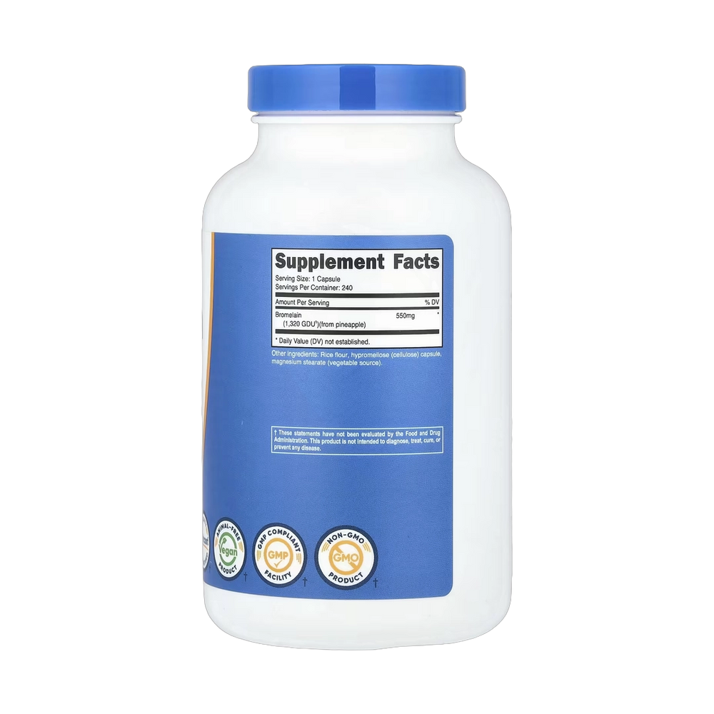 Nutricost, Bromelain, 550 mg, 240 Capsules