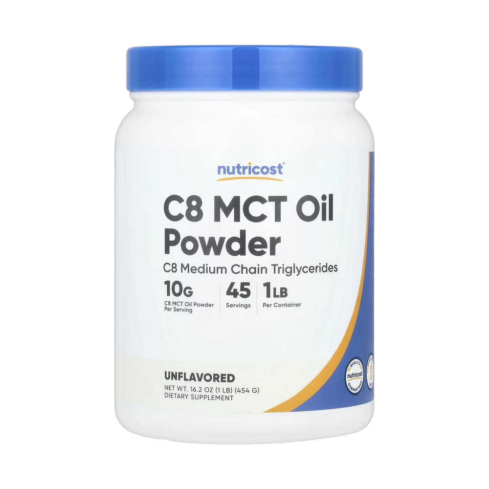 Nutricost, C8 MCT Oil Powder, Unflavored, 1 lb, 454 g