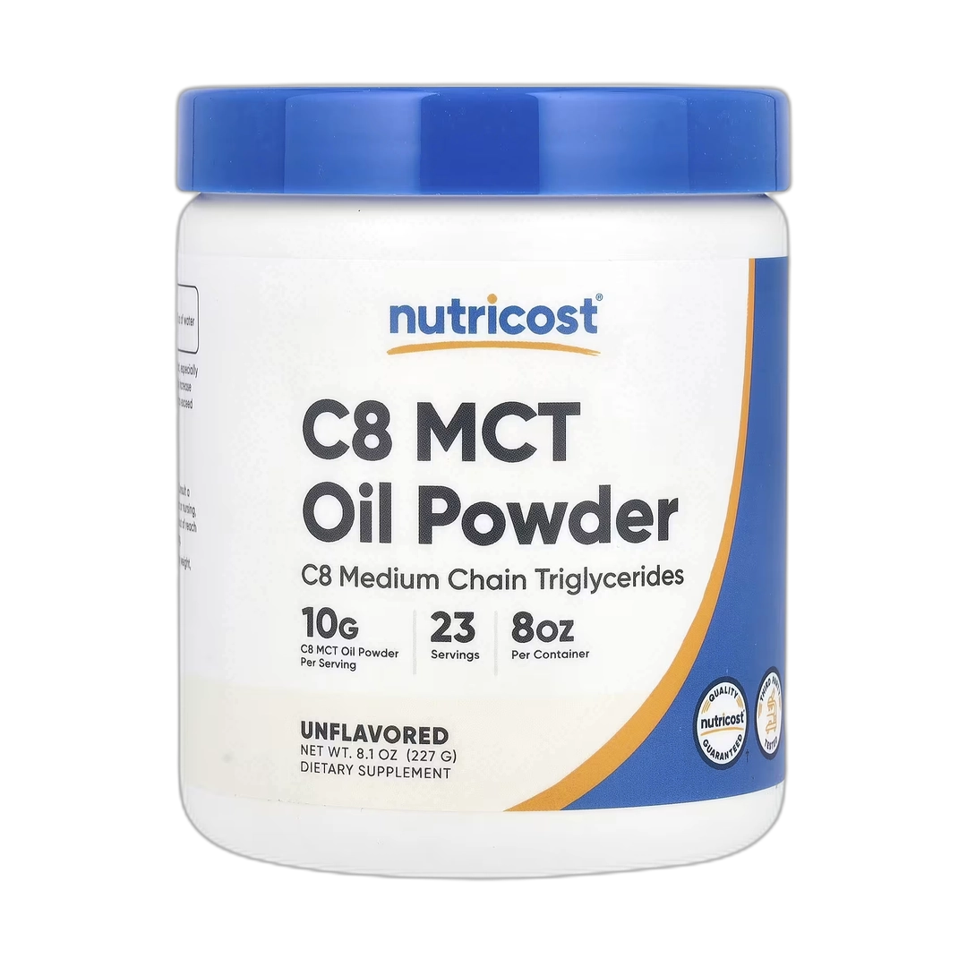 Nutricost, C8 MCT Oil Powder, Unflavored, 8.1 oz, 227 g