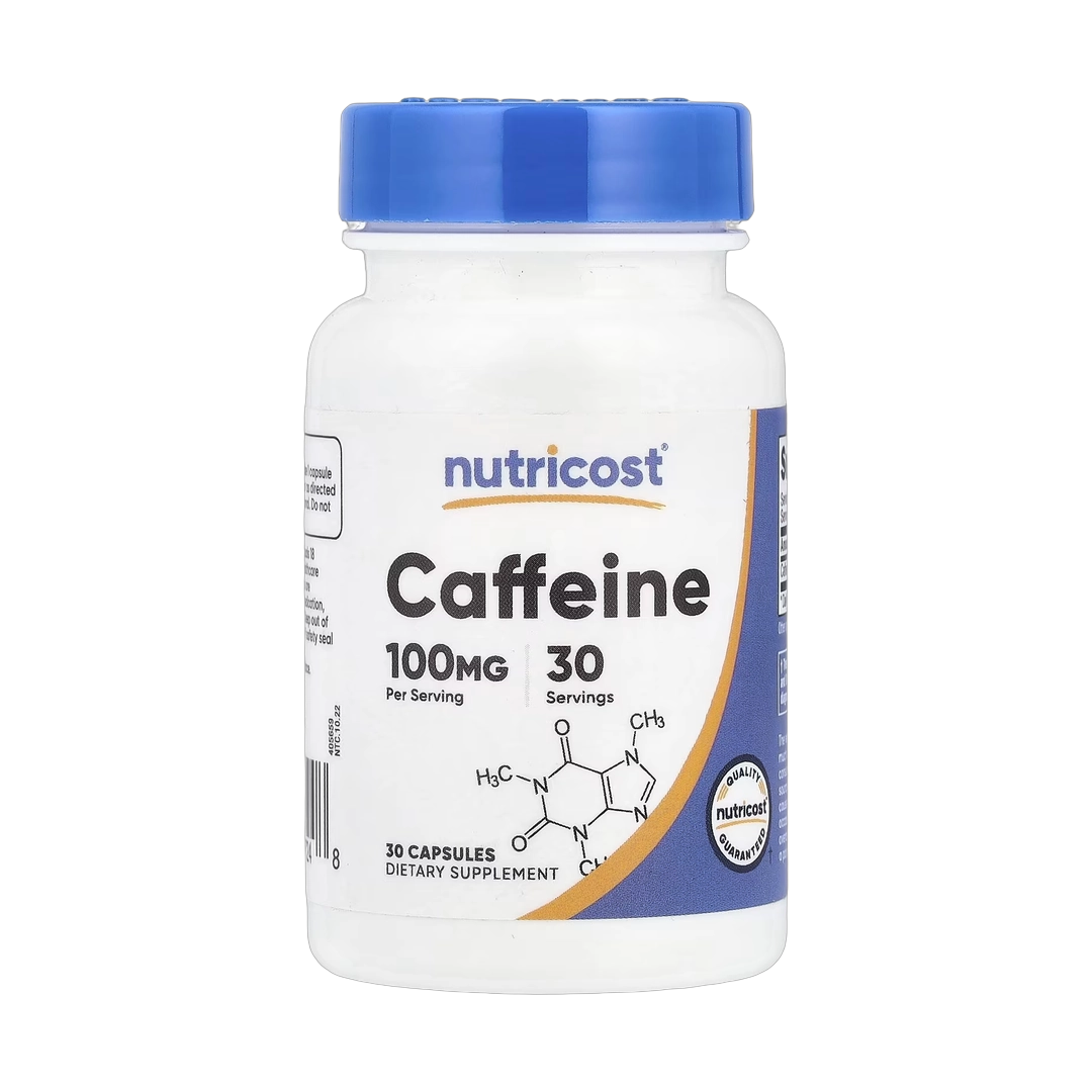 Nutricost, Caffeine, 100 mg, 30 Capsules