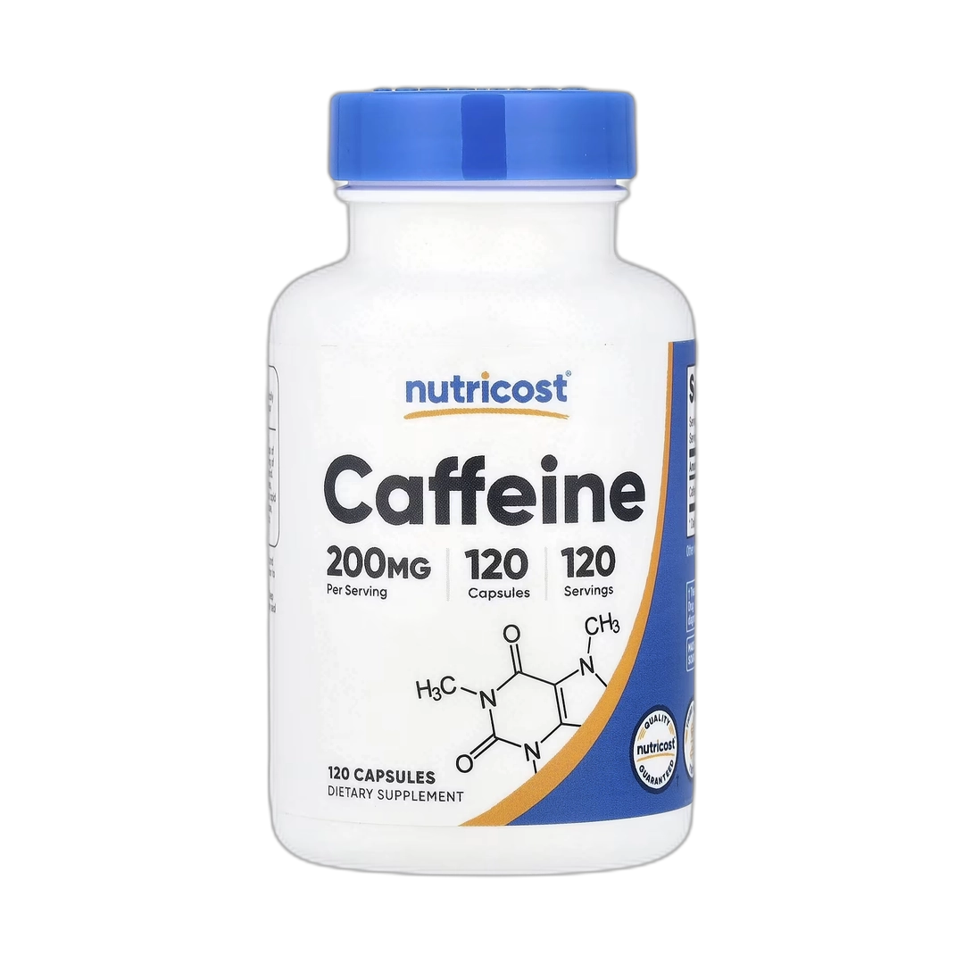 Nutricost, Caffeine, 200 mg, 120 Capsules