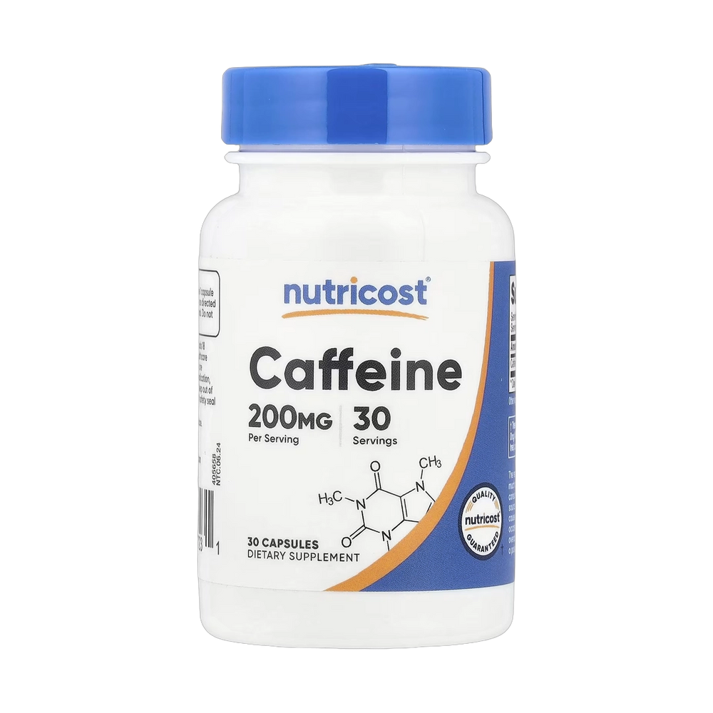Nutricost, Caffeine, 200 mg , 30 Capsules