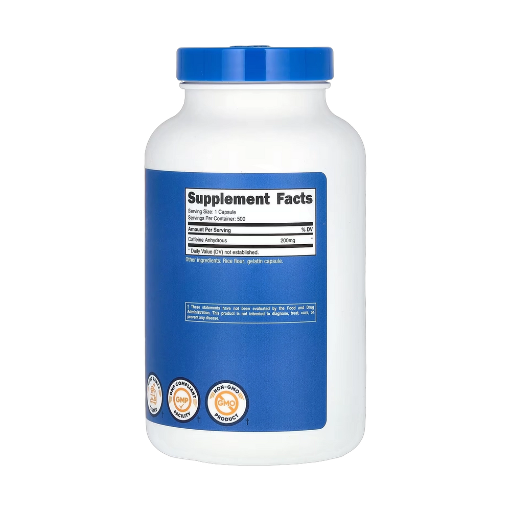 Nutricost, Caffeine, 200 mg, 500 Capsules