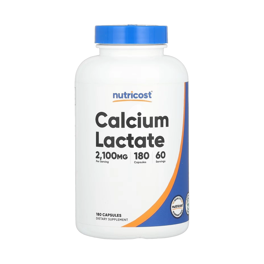 Nutricost, Calcium Lactate, 180 Capsules