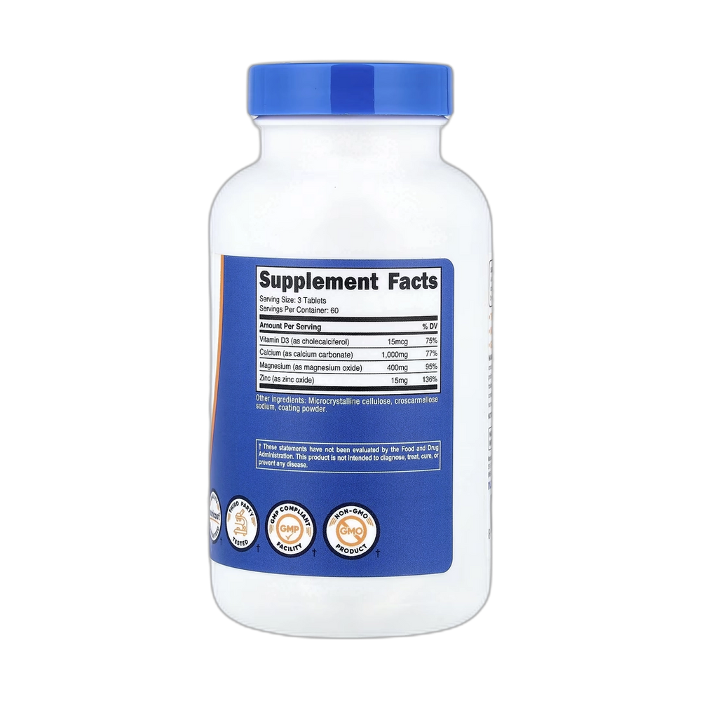 Nutricost, Calcium, Magnesium, & Zinc, 180 Tablets