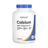 Nutricost, Calcium with Vitamin D, 240 Tablets